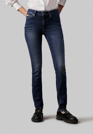 MID RISE SKINNY - Jeans Skinny Fit - denim dark