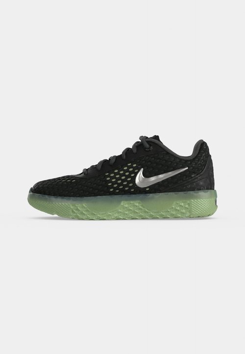 Nike LEBRON WITNESS X KC GS UNISEX - Basketball shoes - black/metallic silver-coloured/barely volt/steam/iron grey — photo 2