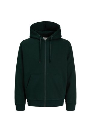 Jack & Jones, JJEBRADLEY SWEAT ZIP HOOD NOOS PLS - Суитшърт с цип - scarab
