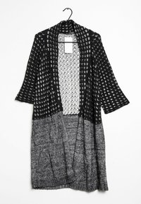 Cardigan Femme René Lezard – Taille 36, Noir, Laine, Col Châle