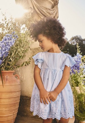 Next, REGULAR FIT -  SLEEVE - Freizeitkleid - blue embroidered