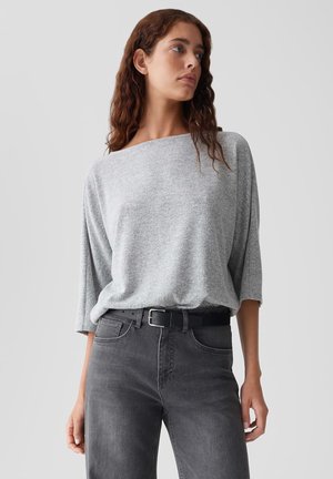 BATWING 3/4 SLEEVE MELANGE - Langarmshirt - hazy fog melange