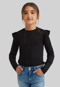 WE Fashion Hosszú ujjú felső - black