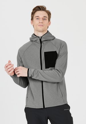 MIDLAYER DEERTO - Sweater met rits - lichtgrijs