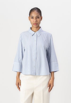 TOM TAILOR MODERN SHAPE STRIPED - Skjortebluse - mid blue/white
