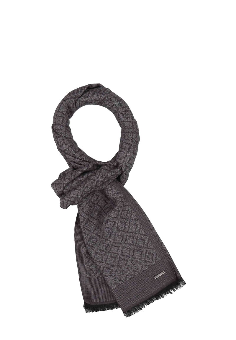 bugatti GEOMETRIC DESIGN Bufanda light grey/gris claro