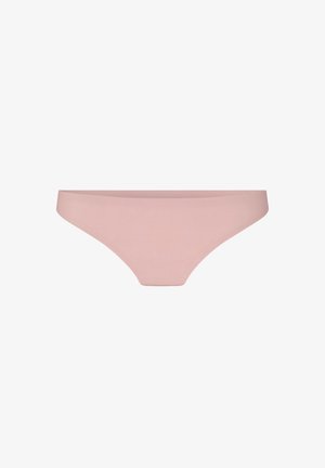 Light pink seamless bikini-style women's underwear bottom on a plain white background.