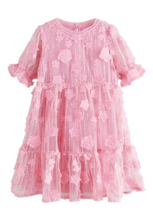 Next REGULAR FIT -  FLOWER SEQUIN  - Kokteilikleit/peokleit - pink