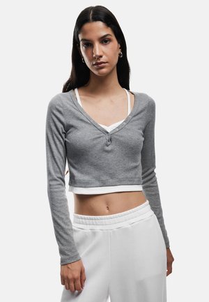 CROP - Pitkähihainen paita - grey