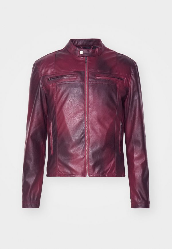 OXBLOOD PISTON UNISEX - Faux leather jacket - oxblood3
