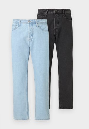 JJICHRIS JJORIGINAL 2 PACK - Straight leg jeans - blue denim/black denim