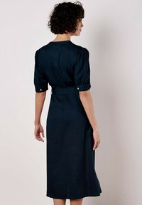 Apricot Blusenkleid - navy