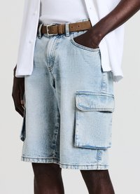 Calliope TASCONI CHIARO - Shorts di jeans - blu denim chiaro