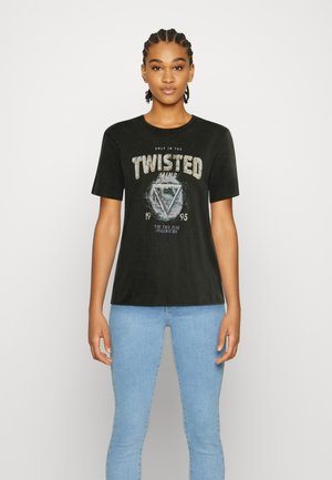 ONLLUCY LIFE COSMIC BOX - Print T-shirt - black