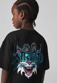 smALLSAINTS REGULAR FIT- GRAPHIC CREW - Marškinėliai su spaudiniu - black tomkat