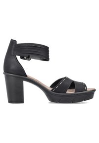 Rieker Sandalen met hoge hak - schwarz