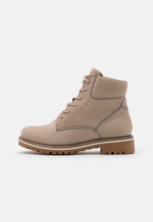 Bottines à lacets - beige