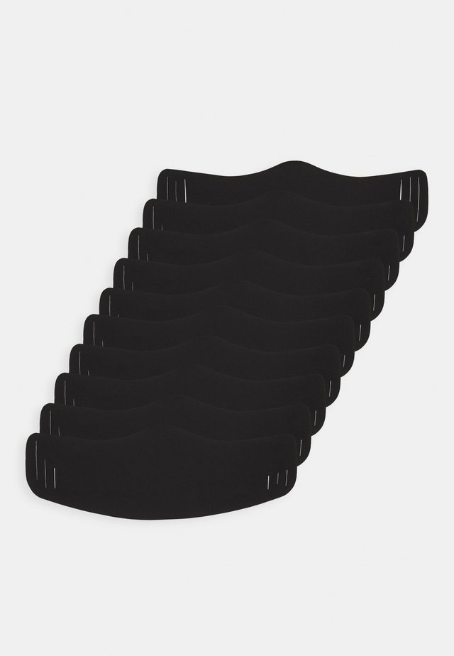 SEAMLESS FACE MASK 10 PACK - Masque en tissu - black