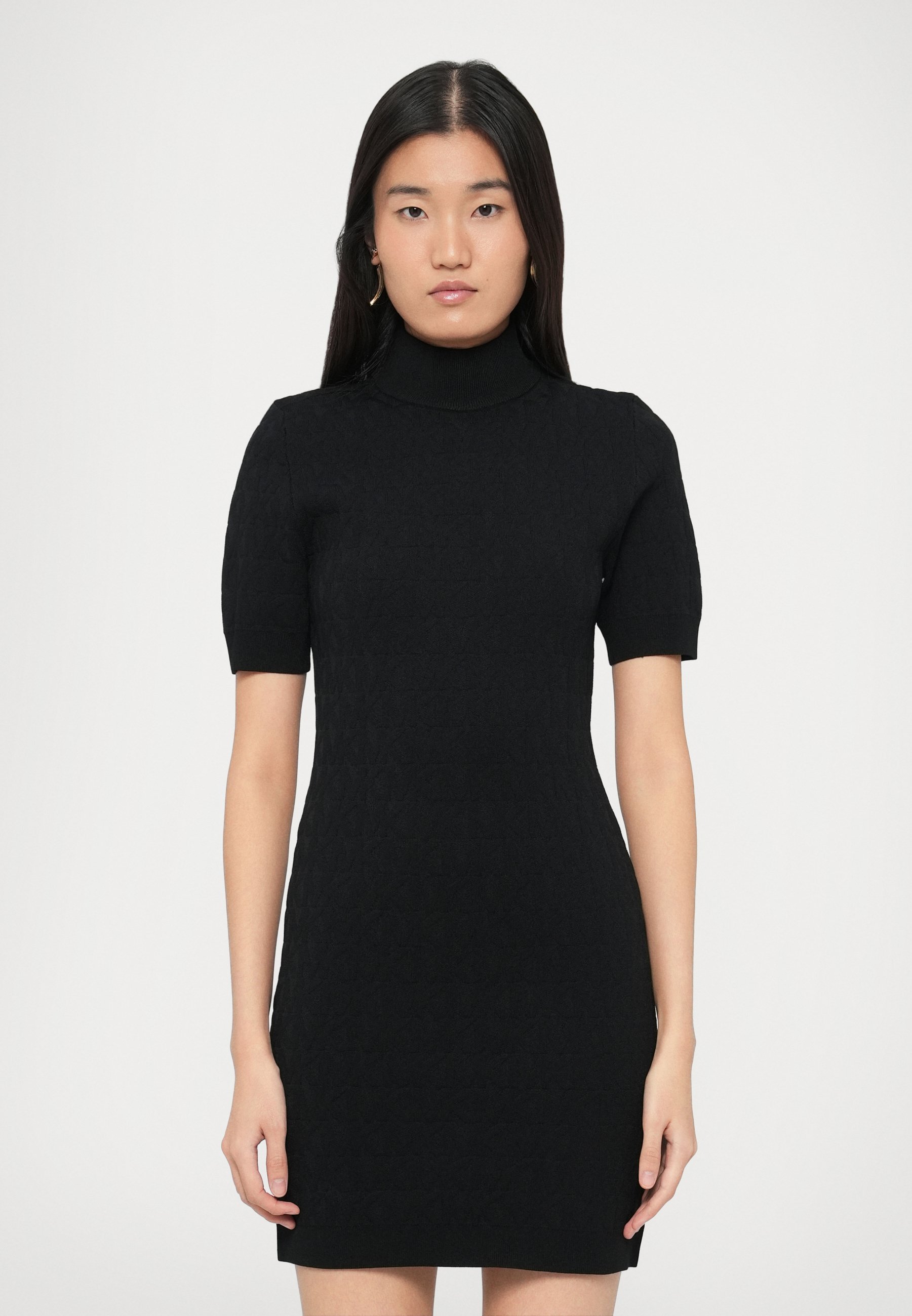 MICHAEL Michael Kors EMBOSSED MOCK - Jumper dress - black - Zalando.co.uk MICHAEL Michael Kors EMBOSSED MOCK - Jumper dress - black - Zalando.co.uk