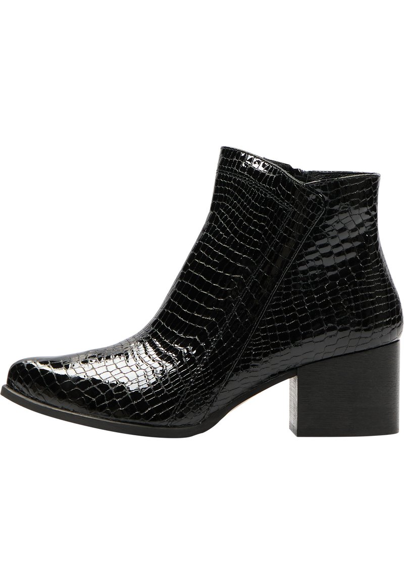 Damen Ankle Boots | faina Stiefelette schwarz reptil/schwarz - VS24459 Damen Ankle Boots | faina Stiefelette schwarz reptil/schwarz - VS24459