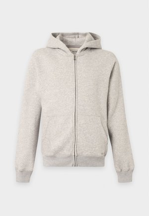 Hollister Co., LOGO SURF SUPER BOXY - Sweater met rits - grey