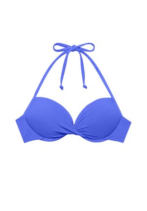 Yamamay, TEXTURED - BIKINI TOP - Top de bikini - royal blue (plain)