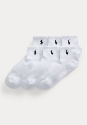 Polo Ralph Lauren QUARTER CREW SOCK 6 PACK - Ponožky - white