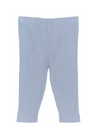 Hõbedased helesinised leggingsid, mis on valmistatud pehmest puuvillakangast, omavad sobivat vormi ja elastset vööd mugavuse ja paindlikkuse tagamiseks.