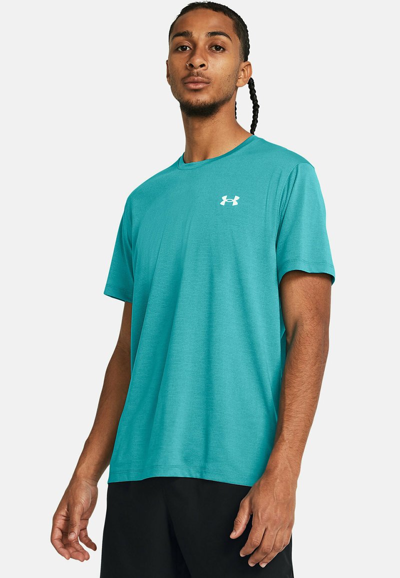 Under Armour LAUNCH - Camiseta deportiva - circuit teal