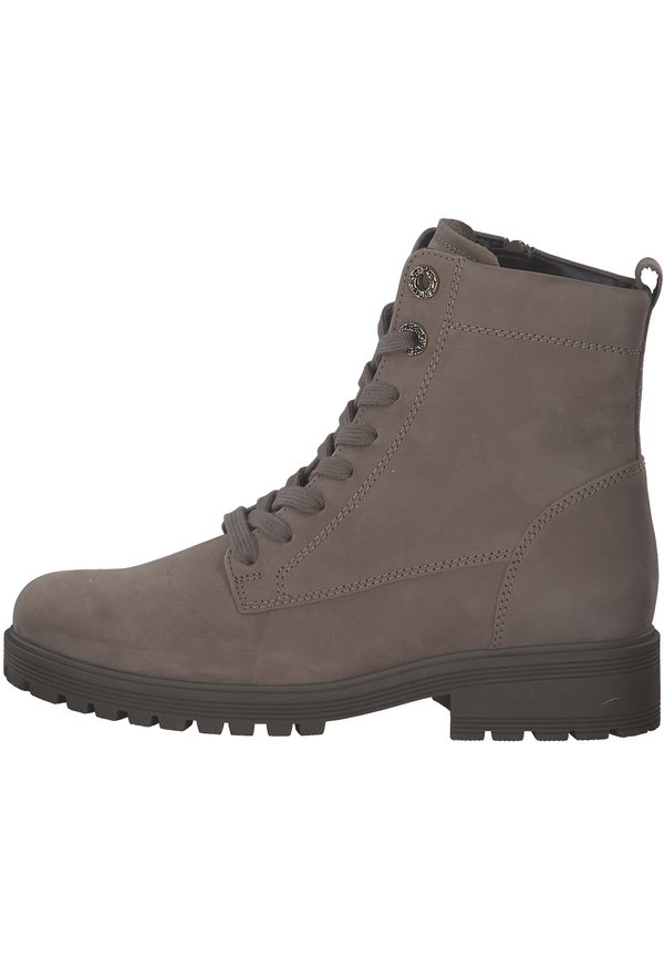 Schnürstiefelette - muskat mic gold