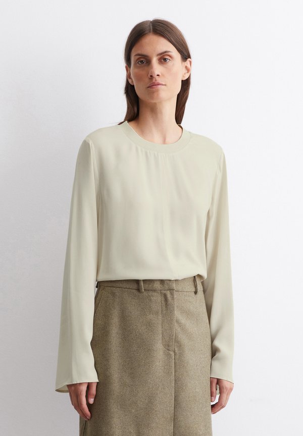 EASY SHAPE AT ROUND NECK SOLID - Long sleeved top - stony sand