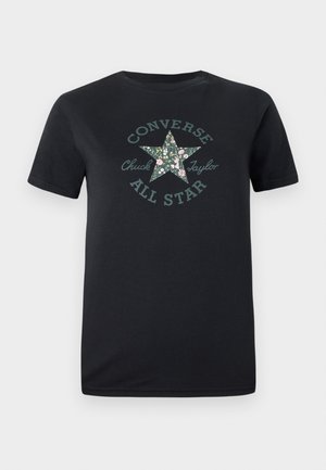 Converse CHUCK PATCH TEE - Trükipildiga T-särk - black