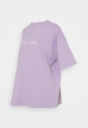 MAMA TO BE - Print T-shirt - lilac