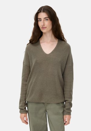 Strickpullover - shadow khaki
