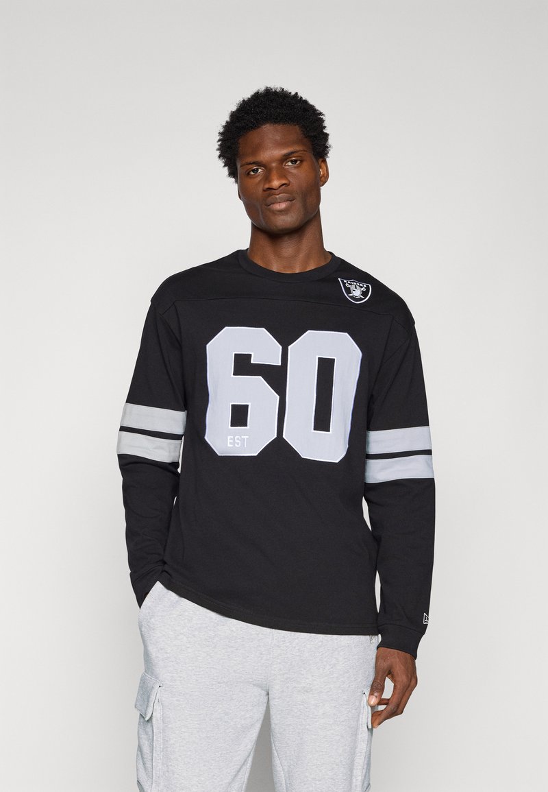 New Era - NFL LAS VEGAS RAIDERS LONG SLEEVE GRAPHIC TEE - Club wear - black, Enlarge