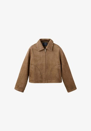 Mango Kids, TEEN - Chaqueta de cuero sintético - dark brown