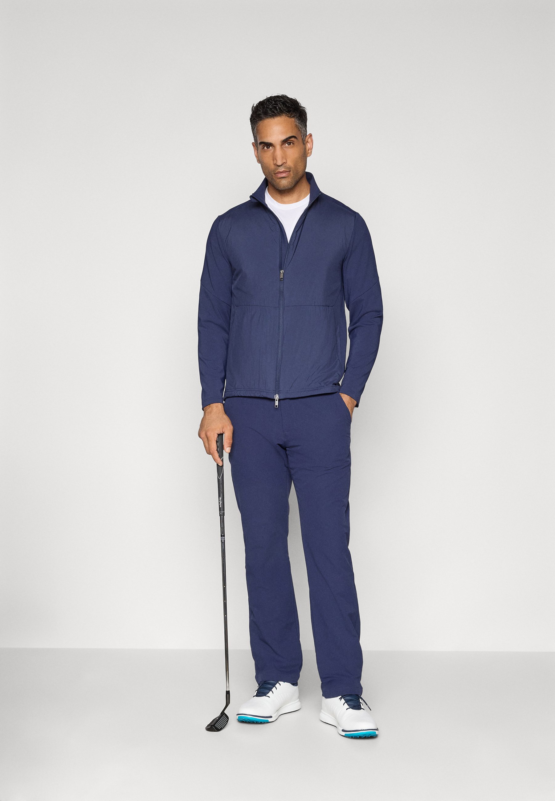 Callaway MIXED MEDIA FULL ZIP JACKET - Outdoor jacket - peacoat