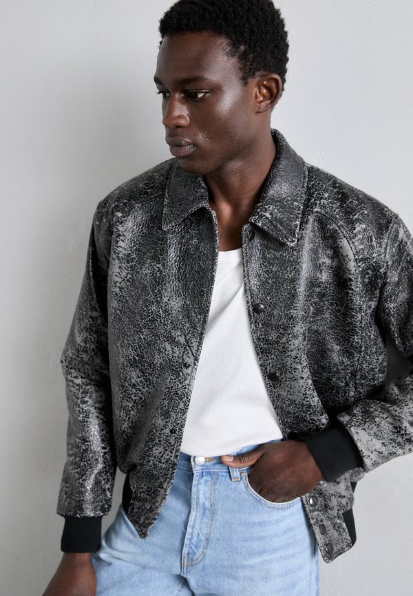 CRACKED JACKET - Leather jacket2