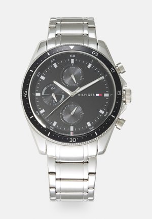 Tommy Hilfiger PARKER - Rannekello - silver-coloured/black