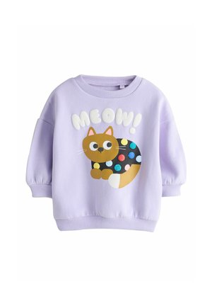 CREW NECK - Sweatshirt - lilac purple spot cat