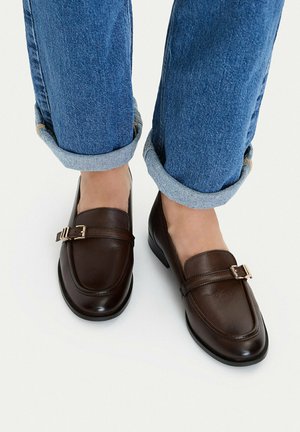 Lasocki, LASOCKI LOAFERS WOMEN'S BROWN 5907964223535 - Instappers - brown