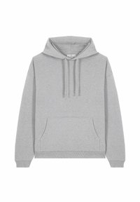 Felpa grigia con tasca frontale, cappuccio con cordino, polsini e orlo a costine. Realizzata in un morbido tessuto misto cotone. Nome del marchio visibile all'interno.