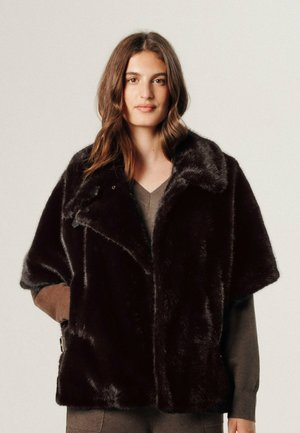 Poncho - marron fonce