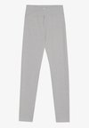 FULL LENGTH HIGH RISE LEGGINGS WITH OVERLAP V-WAISTBAND - Tajice - mottled light grey