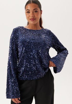 SEQUIN - Bluse - dark blue denim