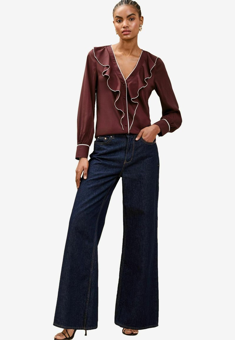 Lipsy Bluse - burgundy red