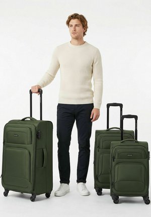smartbox, EDITION 04 4 ROLLEN KOFFERSET 3-TEILIG MIT DEHNFALTE UNISEX SET - Set de valises - slate-green