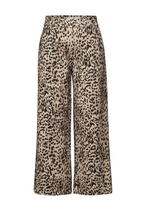 Street One Studio CULOTTE IM LEO-LOOK - Broek - braun