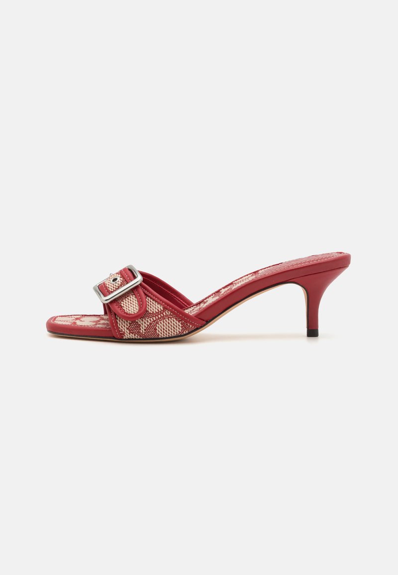 COACH MARGOT SIGNATURE  - Heeled mules - ruby