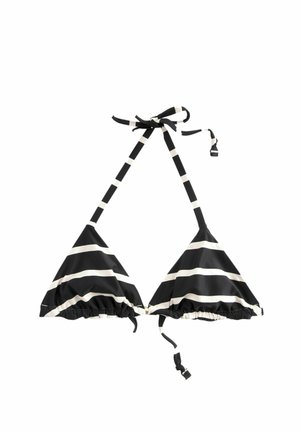 REVERSIBLE REGULAR FIT - Bikini felső - black/white stripe